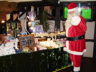 Father Christmas checking out the Crystals