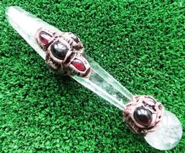 GARNET - QUARTZ WAND-3