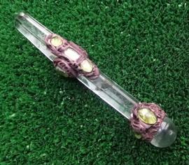 MINI PERIDOT -  QUARTZ WAND-2
