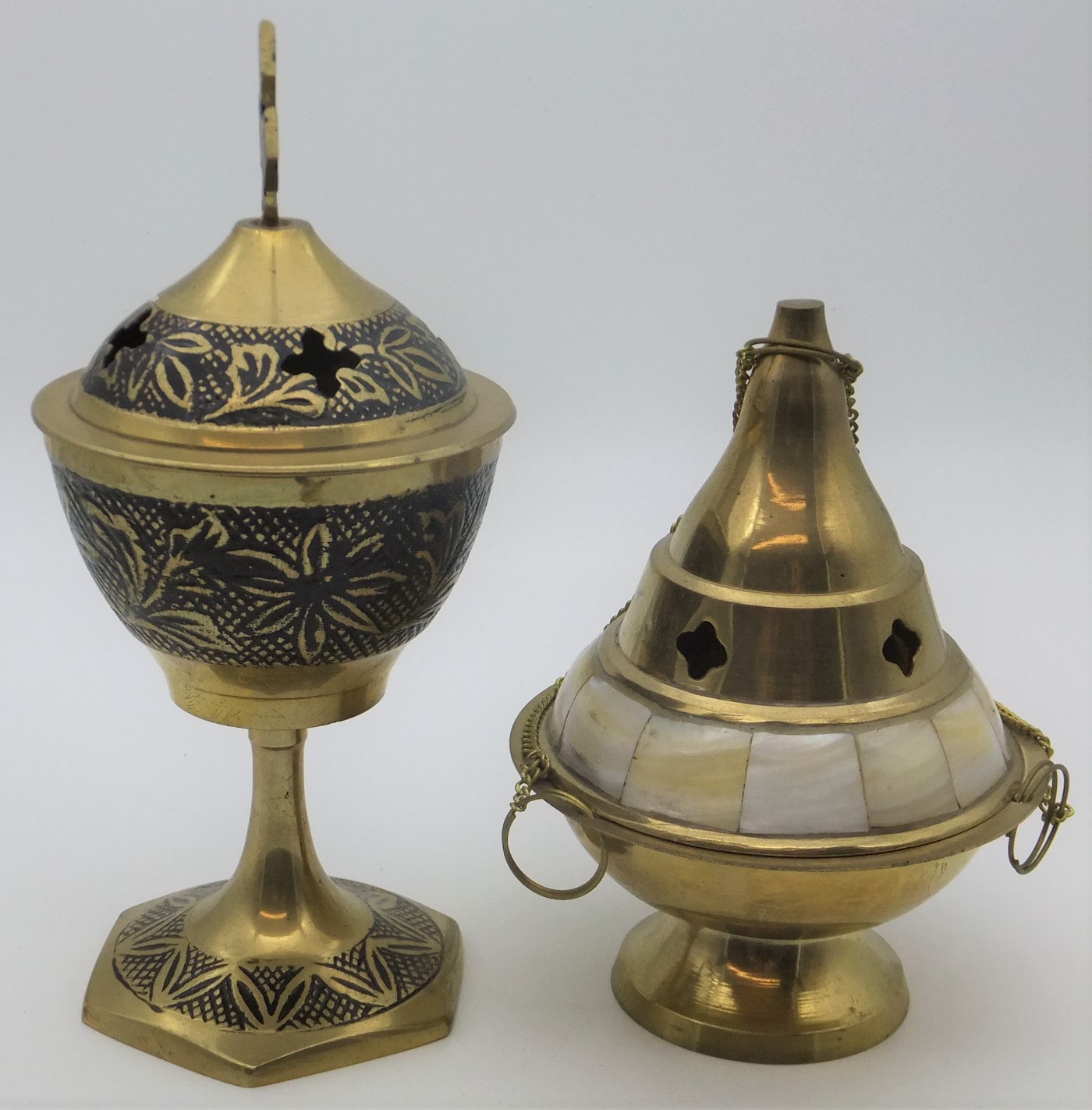 Brass Charcoal Resin Incense Burners