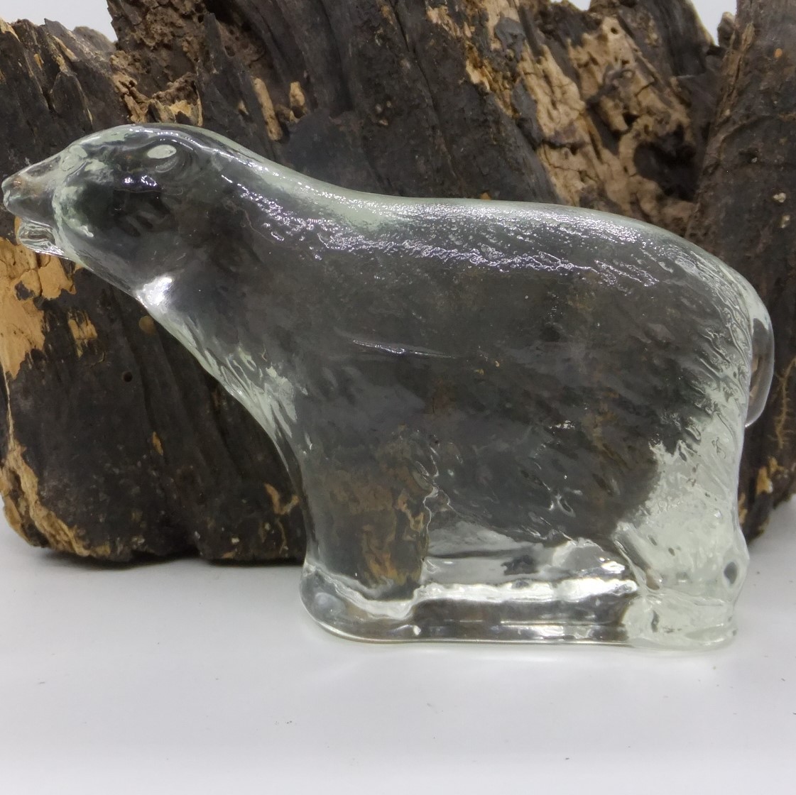 Bohemian Glass Polar Bear -Vintage