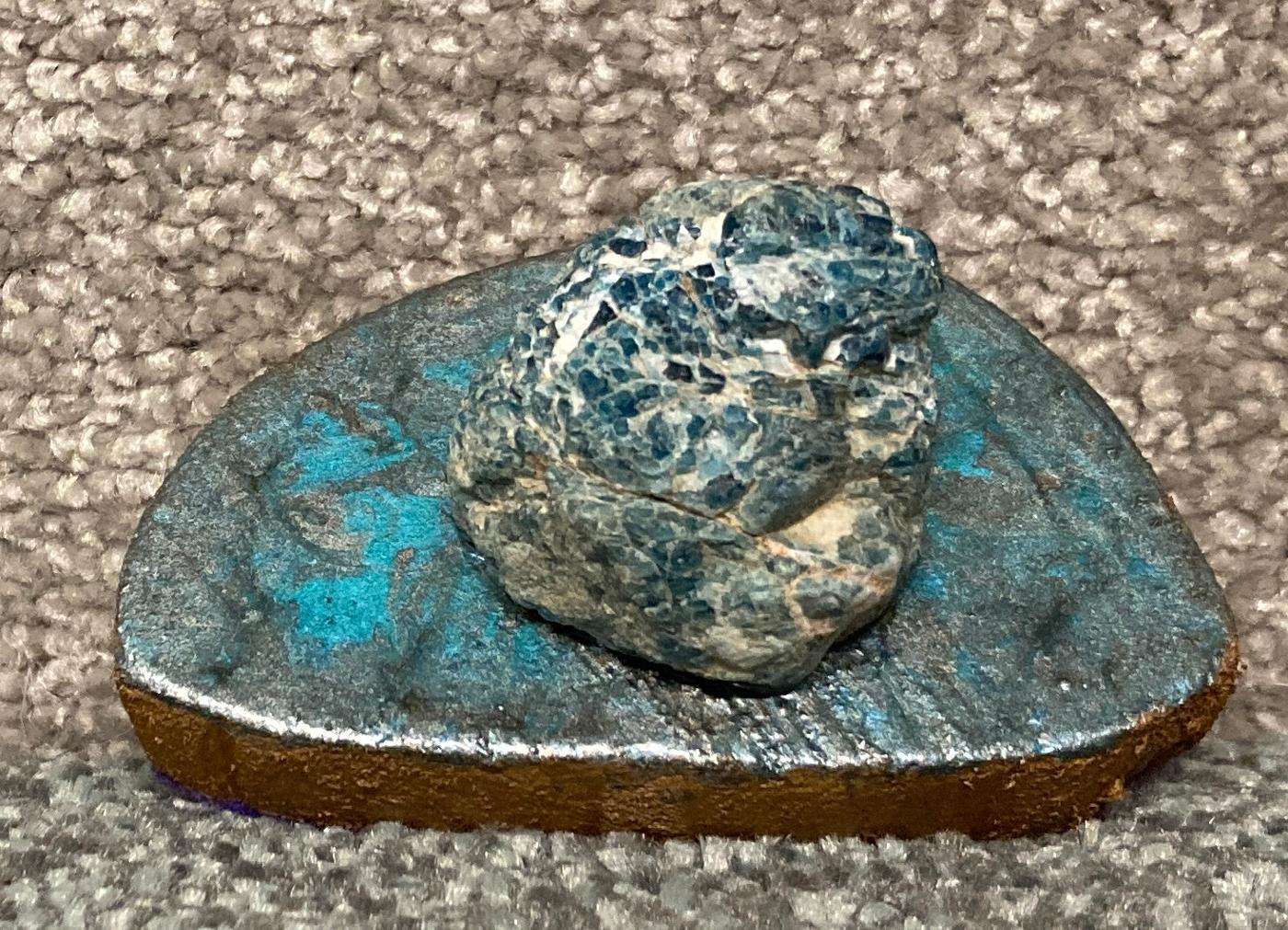 Blue Apatite Crystal Incense Holder