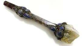 Amethyst and Lapis Crystal Wand-9