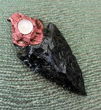 Obsidian Arrow Head Pendant - Crystals by Enchantment